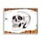 Stupell Industries Orange & Black Striped Skull Framed Giclee Art